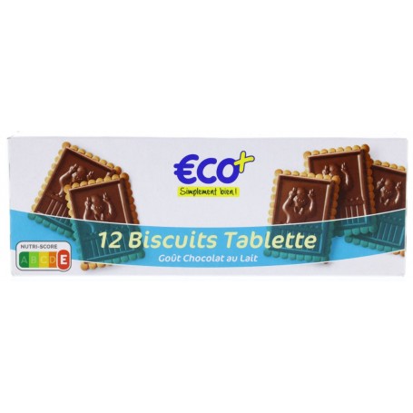 Biscuits Tablette Au Chocolat Au Lait X12 ECO 150g Drive Z Eclerc