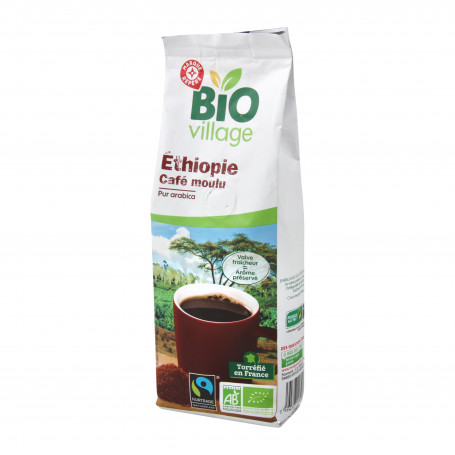 Caf Moulu D Ethiopie Pur Arabica Max Havelaar Bio Village G