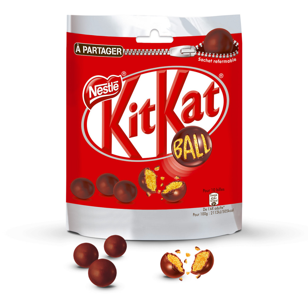 Nestlé KitKat Ball - Biscuits enrobés au chocolat au lait - Le