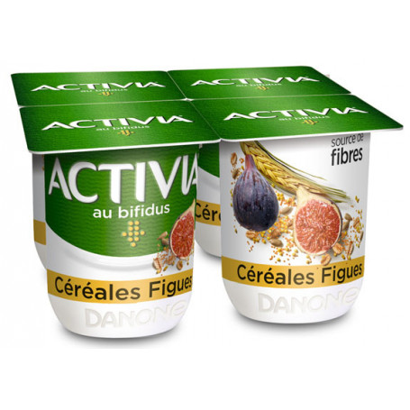 Yaourts Activia Danone Figues Cereales 4x110g Drive Z Eclerc