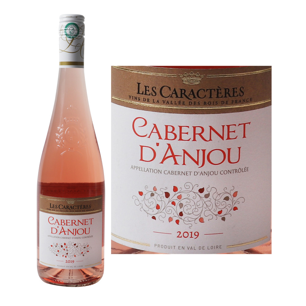 Vin Rose Les Caracteres Cabernet D Anjou Aoc 75cl Drive Z Eclerc