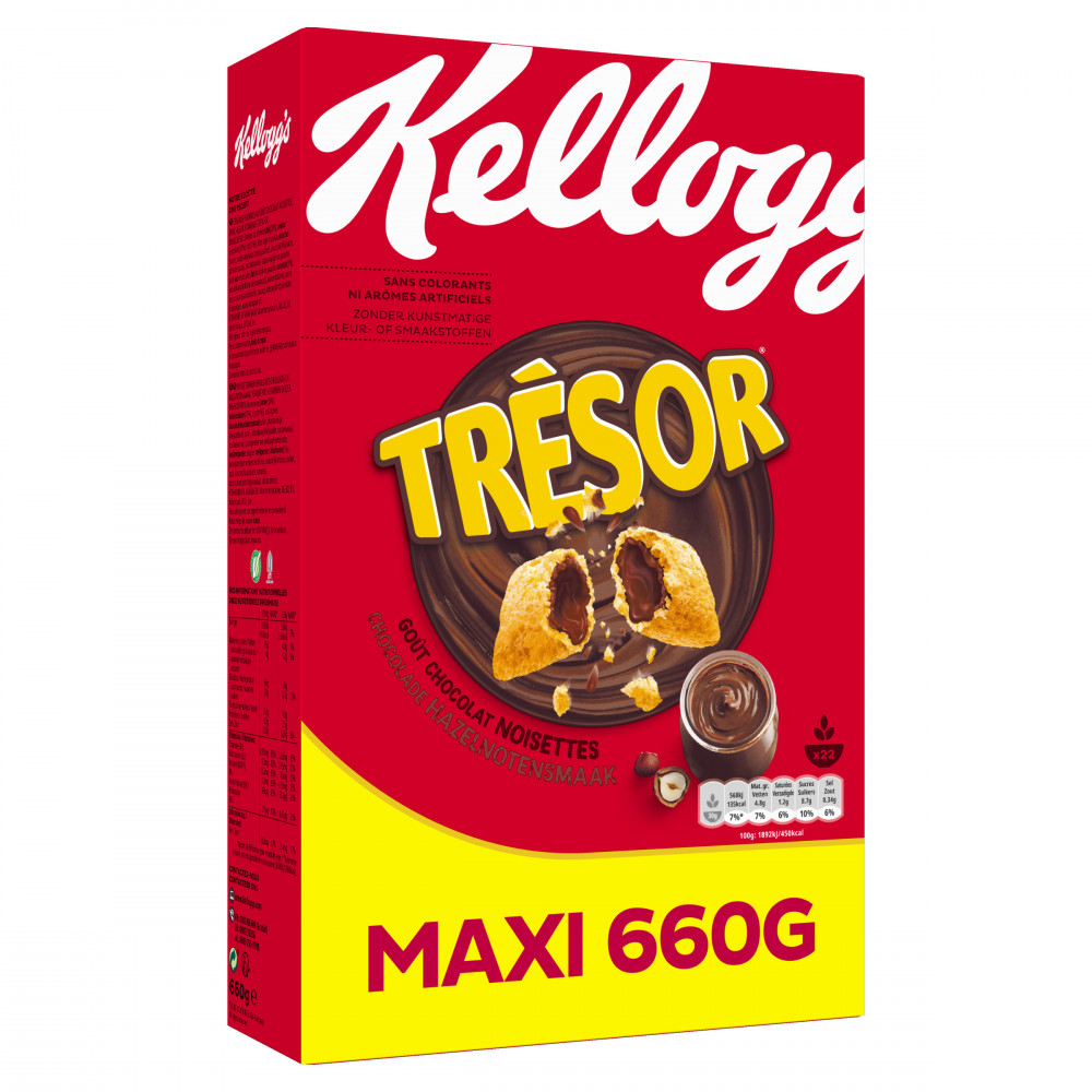 Cereales Chocolat Noisettes Tresor Kellogg S 660grs Drive Z Eclerc