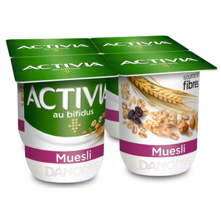 Yaourts Bifidus Activia Danone Cereales Muesli 4x110g Drive Z Eclerc