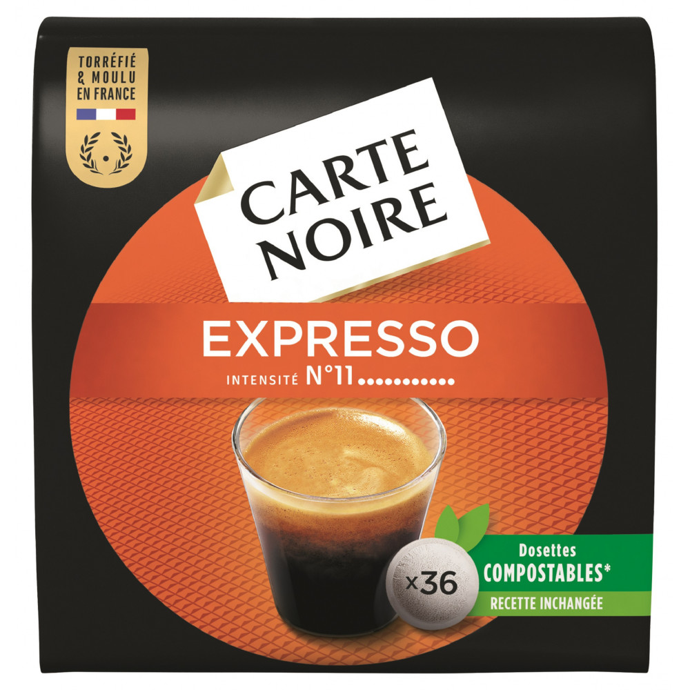 Carte Noire 36 Dosettes Souples Expresso N11 250g Drive Z Eclerc