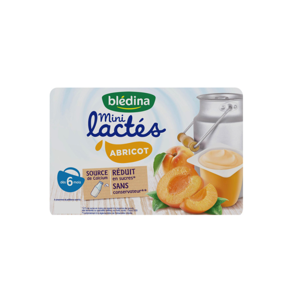 Blédina yaourt pour bébé de 6 à 36mois - abricot  Comores En Ligne -  Comores - Achat / Vente en ligne / e-commerce