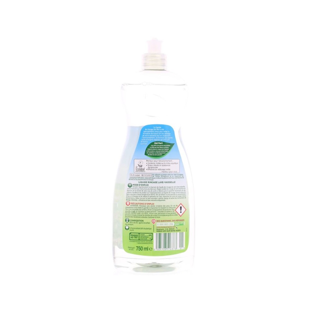 Liquide de Rinçage Ecologique - UNI VERT - 750ml - Drive Z'eclerc