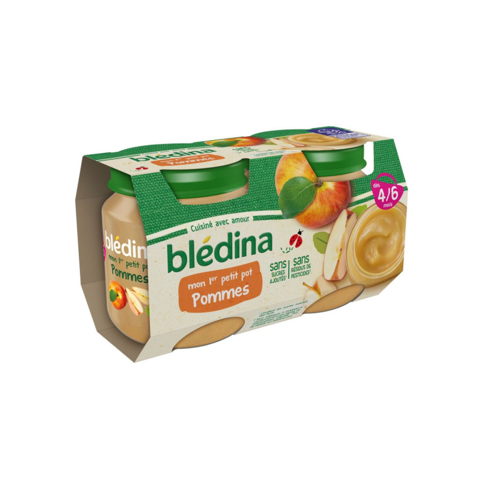 Compotes Pour Bebe Pommes Des 4 Mois Bledina 2x130g Drive Z Eclerc