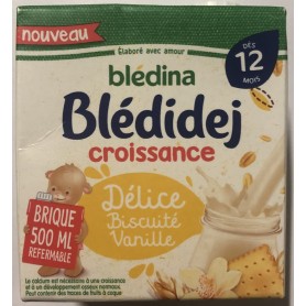 BLEDILAIT Croissance 3 Chocolat 4x500ml De 1 à 3 ans - Bledina