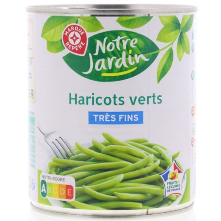 Haricots verts extra-fins surgelés - Notre Jardin - 1 kg
