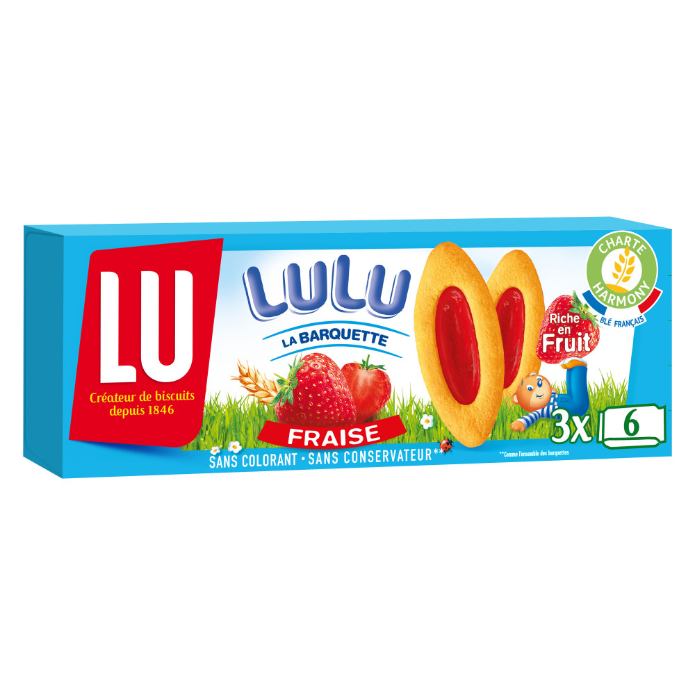 Lu Lulu la barquette chocolat ou fraise lu - En promotion chez G20