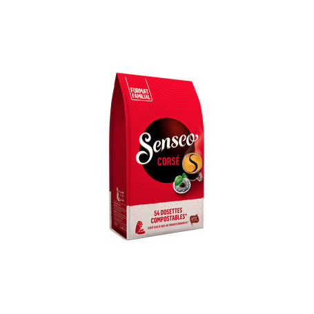 SENSEO Dosettes de café corsé format familial 54 dosettes 375g pas cher 