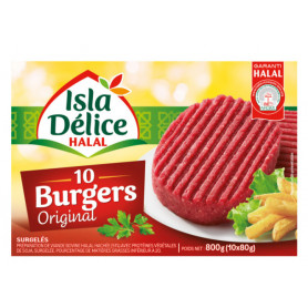 STEAK HACHÉ BURGER ORIGINAL -10X 80G- HALAL ISLA DELICE