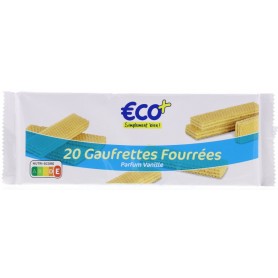 Gaufrettes Fourrées à la Vanille x20 - ECO+ - 190g