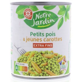 Petits Pois Carottes Extra-Fins - NOTRE JARDIN - 530g