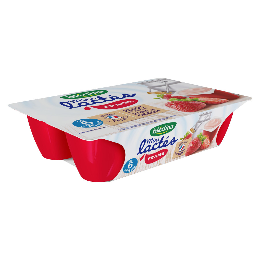 Dessert Mini Lactes Bledina 6x55g Fraise Des 6 Mois Drive Z Eclerc