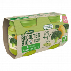 Bledina Les Recoltes Bio Brocolis Pommes De Terre 2x130g Des 4 6 Mois Drive Z Eclerc