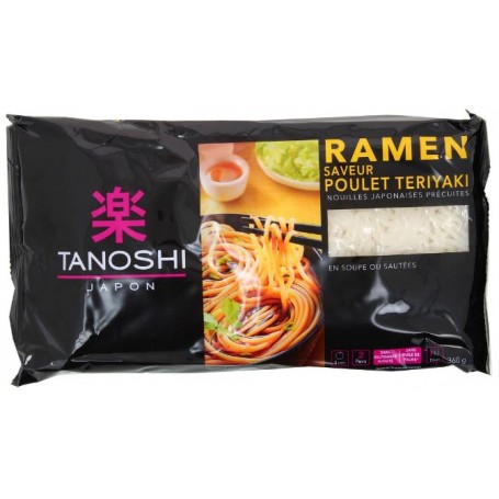 Nouilles Ramen saveur poulet teriyaki TANOSHI