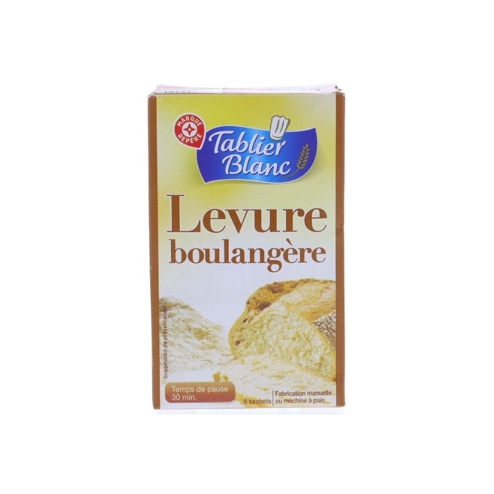 Levure Boulangère - TABLIER BLANC - 6x5g (30g) - Drive Z'eclerc