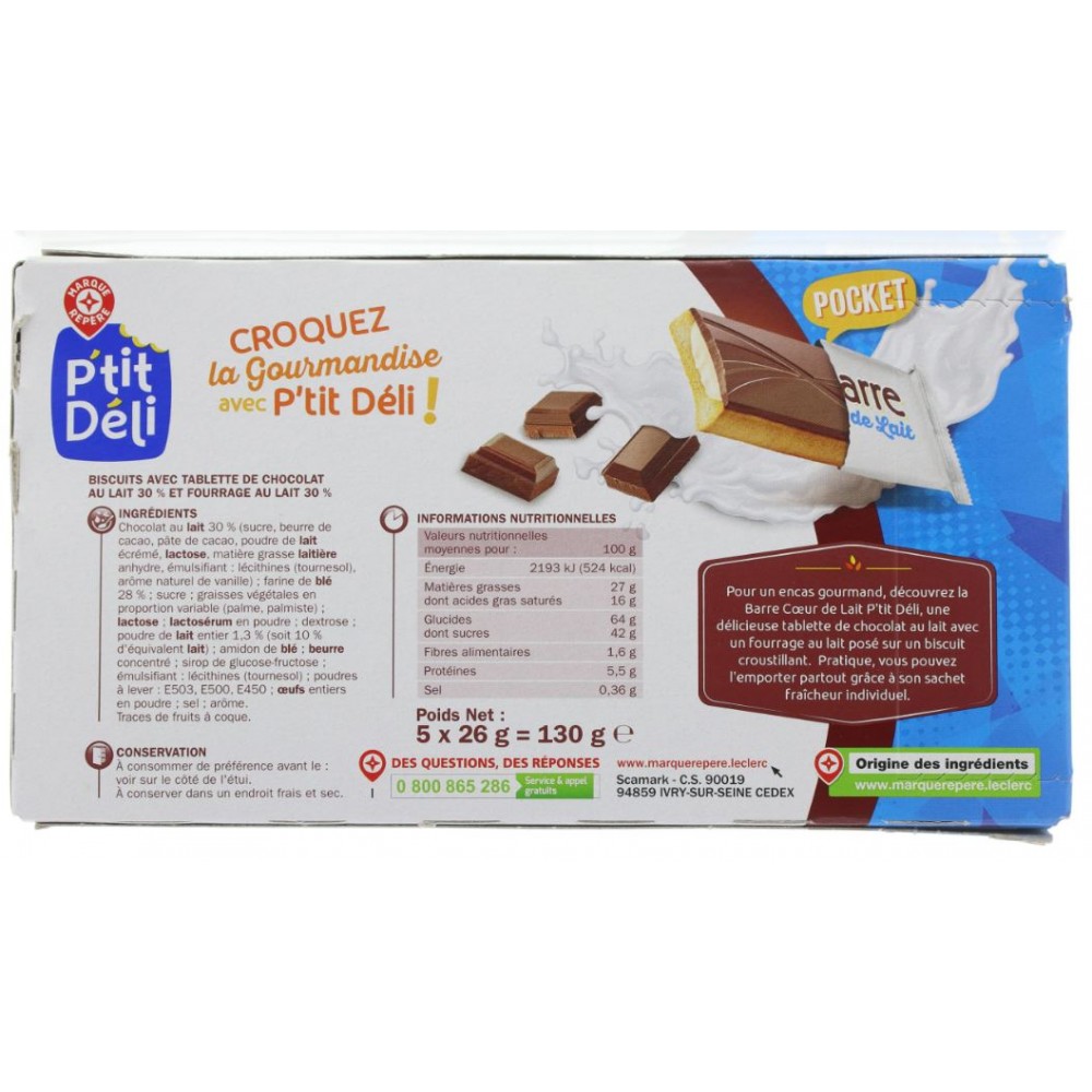 Barre chocolat au lait bio enveloppées 10gx200 - Cémoi - Boutique Poubeau